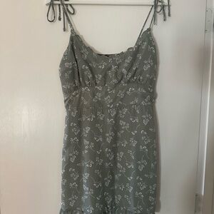 Abercrombie & Fitch Green Floral Mini Dress